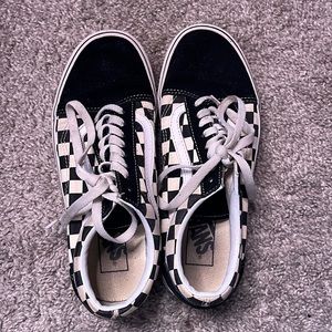 Old skool checkerboard vans